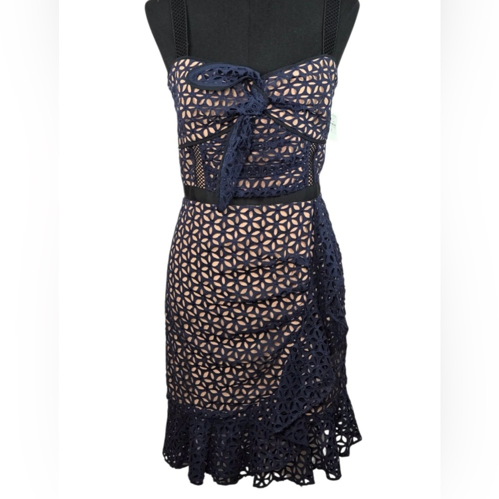 Self-Portrait Black Dress with Nude Lining
